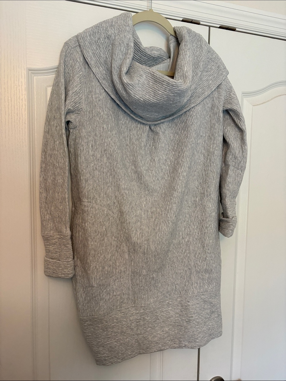lululemon athletica Light Gray Cowl Neck Sweater Tunic